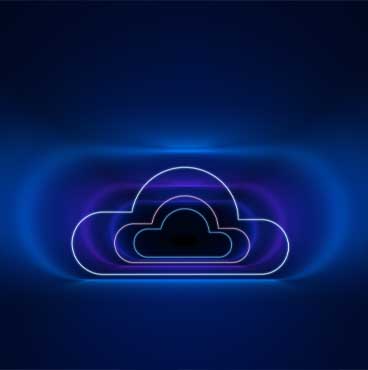 Neon clouds image