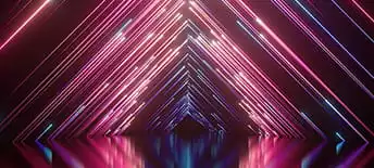 colorful neon tunnel