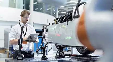 man working in a manufacturing factory