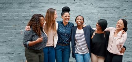 group of women standing together