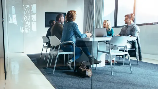 Business people having a team meeting in conference room